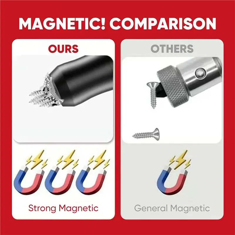 24-Hour Delivery Anti-Slip Grip Magnetic Screw Ring 3PCS For Drill, Screwdriver Head Holder With Color-Coded Design Green Red Ye