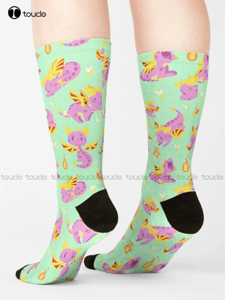 Spyro The Super Cute Dragon Socks Work Socks Unisex Adult Teen Youth Socks Christmas Gift Comfortable Best Girls Sports Art Gift