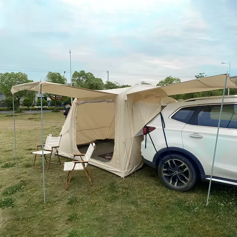 Custom SUV Inflatable Quick Setup Tailgate Tent, Thick Cotton Fabric Auto Extension Tent for Outdoor Self-driving Camping
