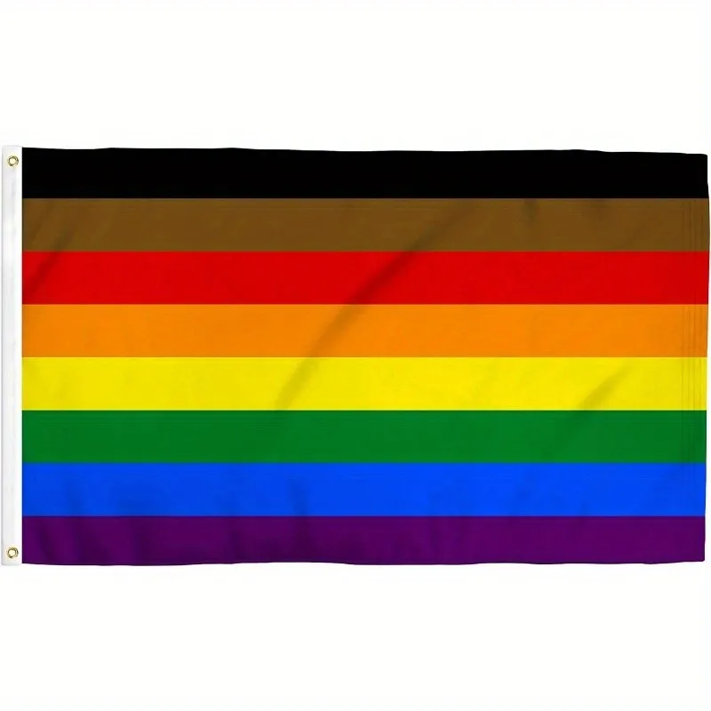 Progress Pride Flag Polyester 3x5 Foot Outdoor Indoor Vibrant Colors Durable Flying