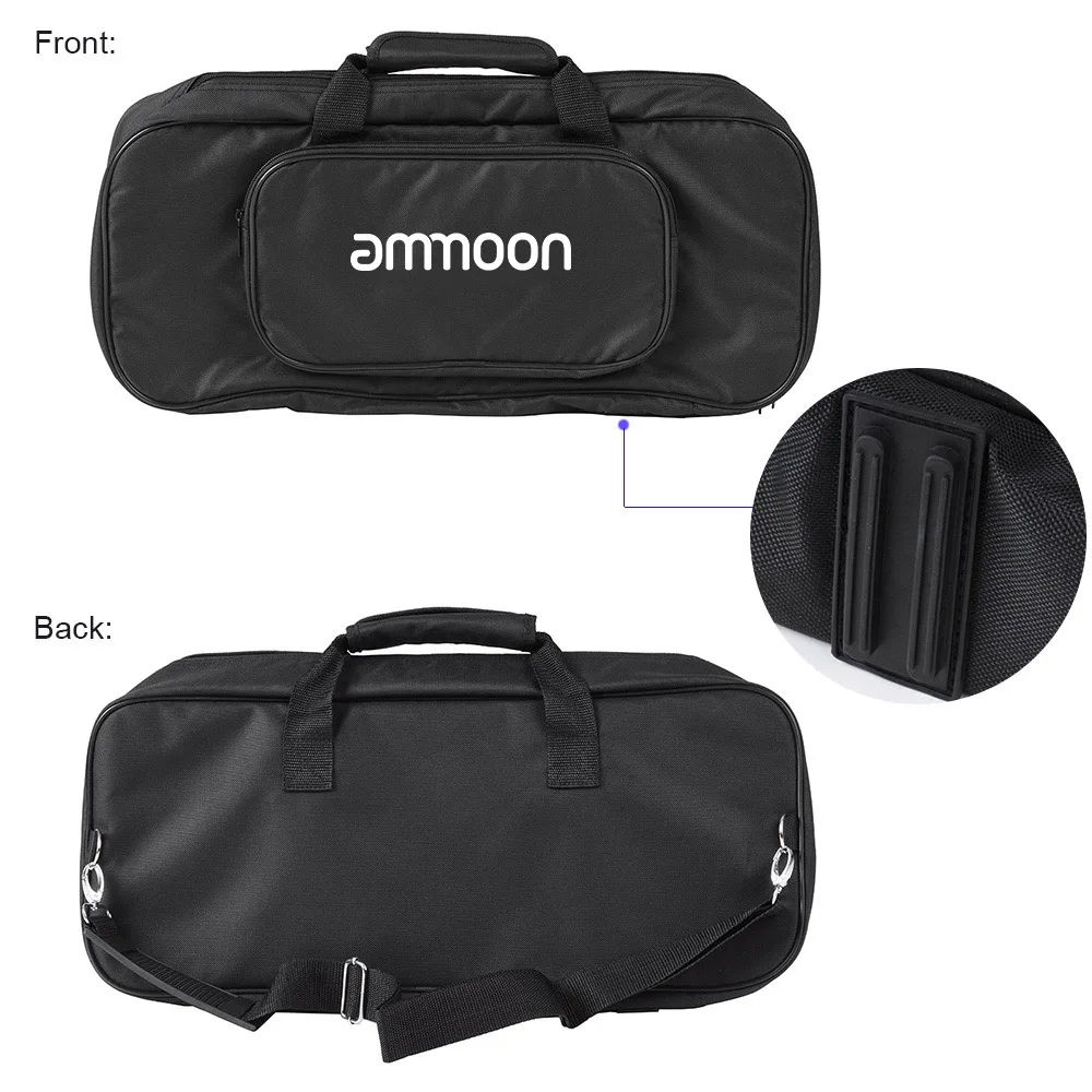 ammoon Guitar Effect Pedal Board Aluminum Alloy Pedalboard Sets with Carrying Bag Tapes Strap for Guitar Pedals Guitar Accessory