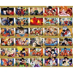 Diy 55Pcs/set Dragon Ball Z Super Saiyan Goku Gohan Vegeta Trunks Fierce Fight Flash Cards Classic Anime Collection Card Toys