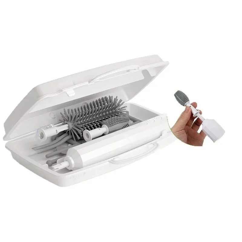 

Portable electric brush, multifunctional waterproof silicone, cleaning essential for water cups and baby bottles