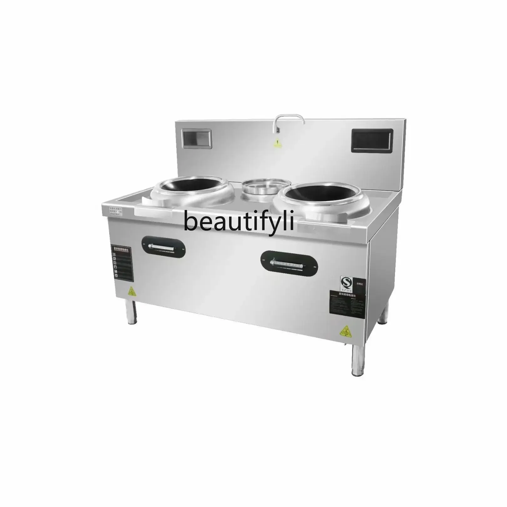 E132 Commercial Hotel Hotel High-Power Induction Cooker Single and Double-Headed Electric Frying Oven Big Pot Electric Stove