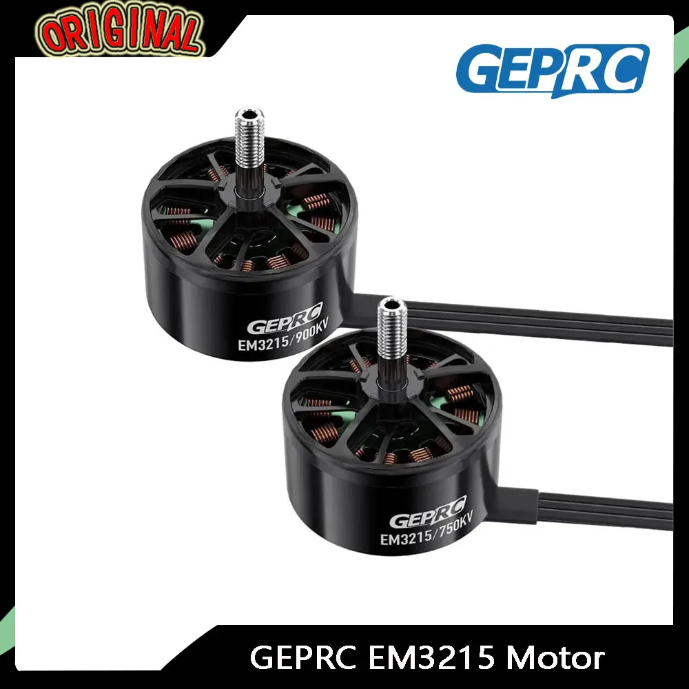 

Двигатель GEPRC EM3215, 900 кВ/750 кВ, опора 9-10 дюймов, совместимая с квадрокоптером FPV дальнего действия DIY и дронами для фристайла