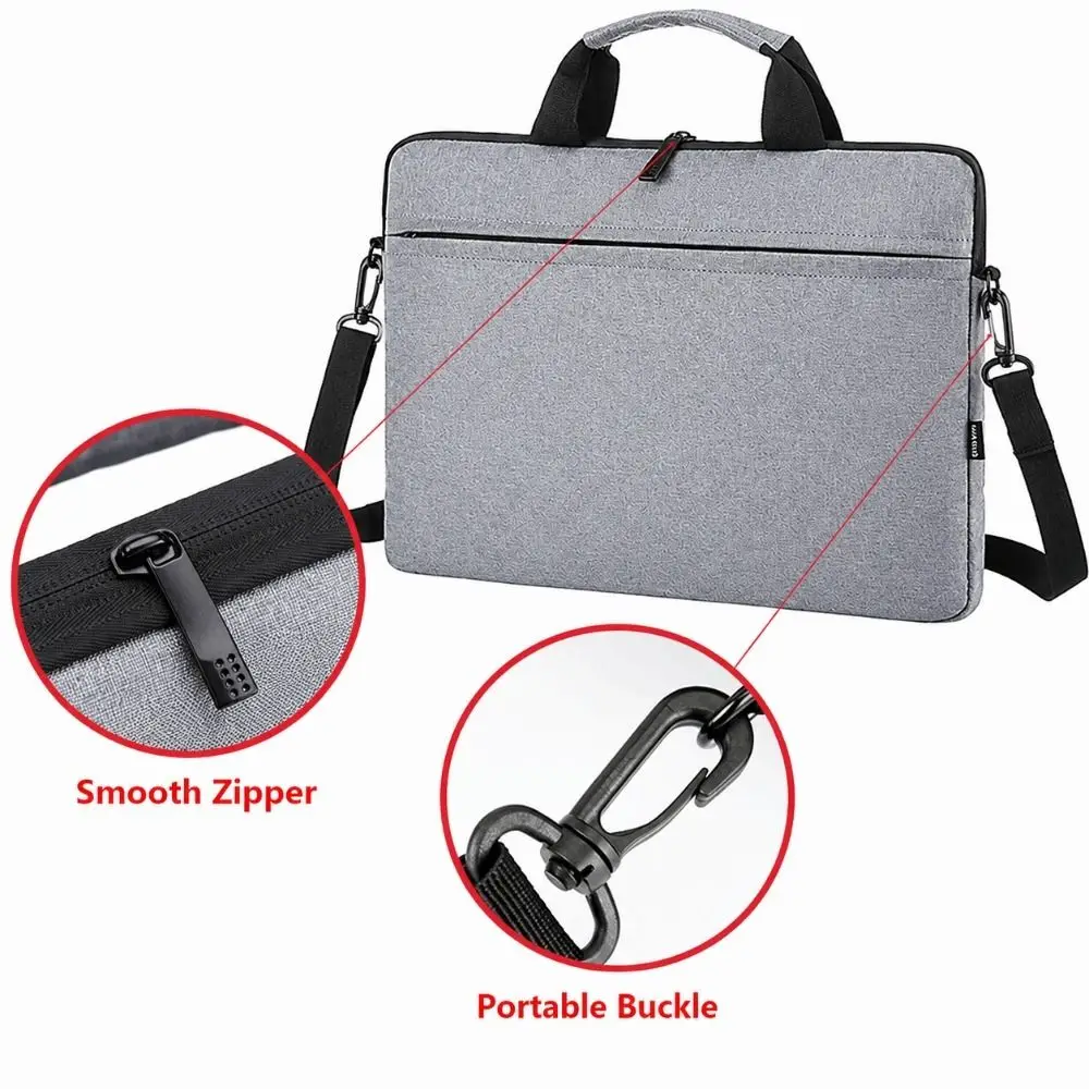 Shockproof Large Capacity Protective Pouch Laptop Handbag Notebook Cover Laptop Sleeve Case Shoulder Bag For HP Dell Lenovo
