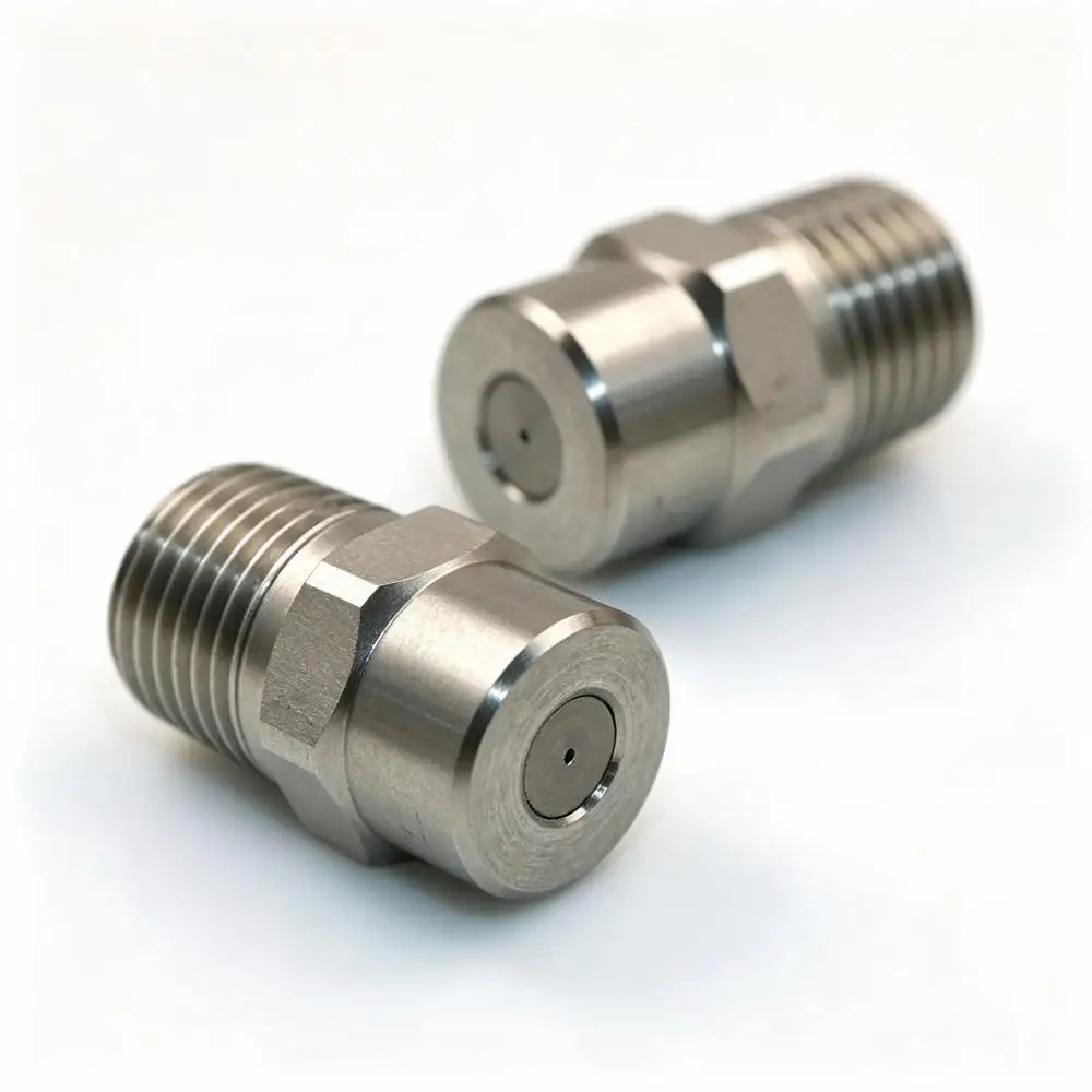 10PCS 1/4 Inch SS304 High Pressure Washer Flat Fan Nozzle, Multiple Angles Optional, Small Angle Design Road Equipment Cleaning