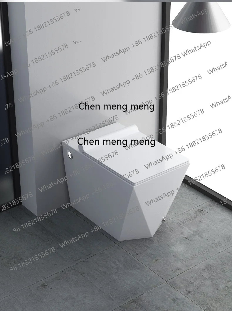 Small apartment diamond black pulse toilet household toilet siphon water-saving color creativity