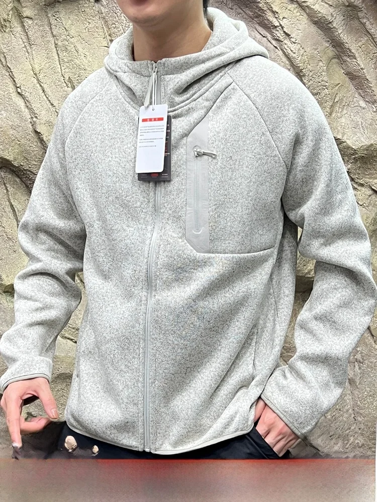 

LT Series Cosite Tech Warm Fce 3D Stereo Cutting Outdoor Men's Knitted Hat Jaet Polyester Fiber Long Sve Zipper Cl...