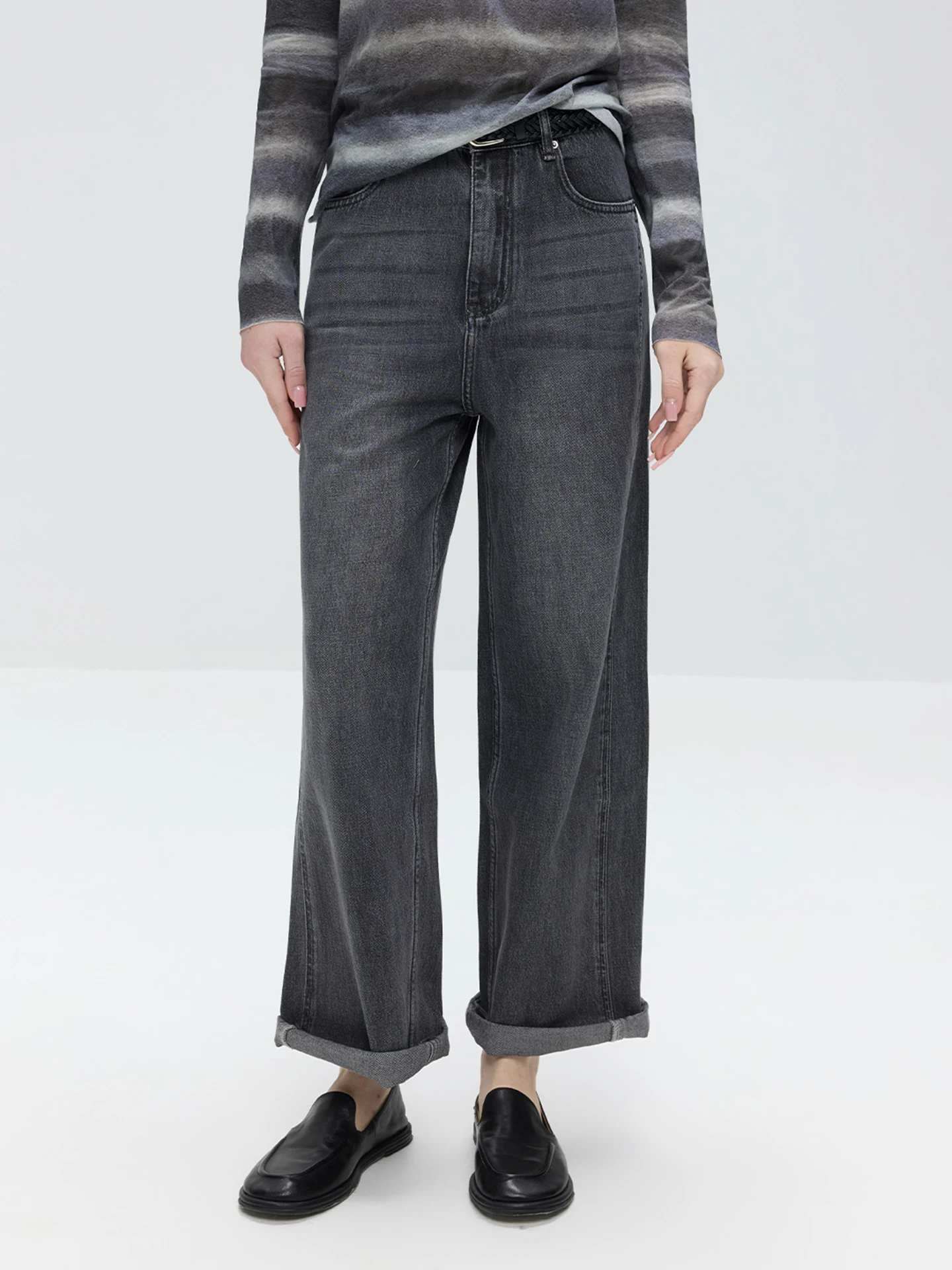 

Женские джинсы LUR свободного кроя с прямыми штанинами, светло-голубые, универсальные, с высокой талией, из хлопка, весенние, новые, в стиле ретро, модные женские брюки