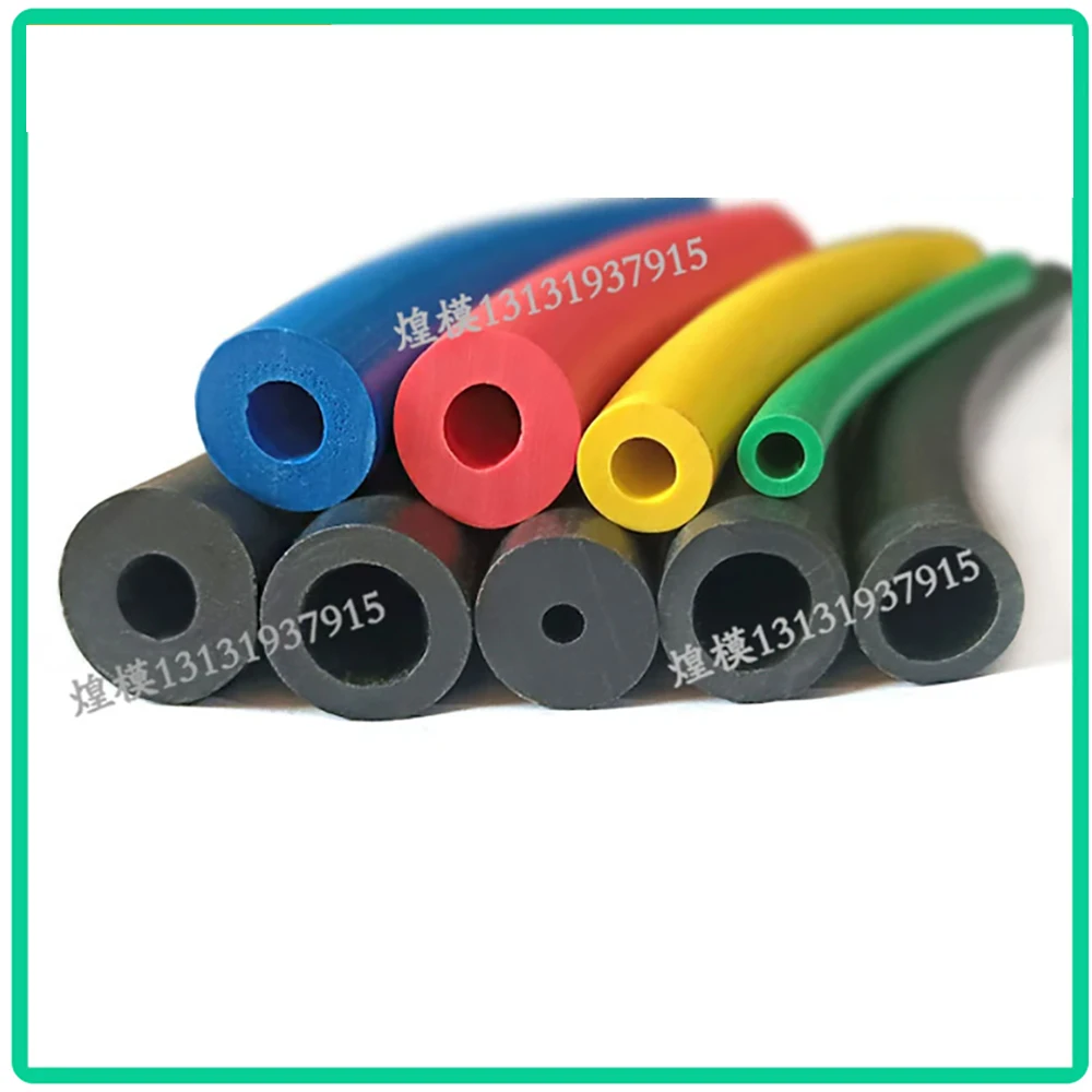 1M Rubber Round Tube Protective Sleeve Dense O-shaped Hollow Cylinder Mechanical Equipment Resistant To Aging