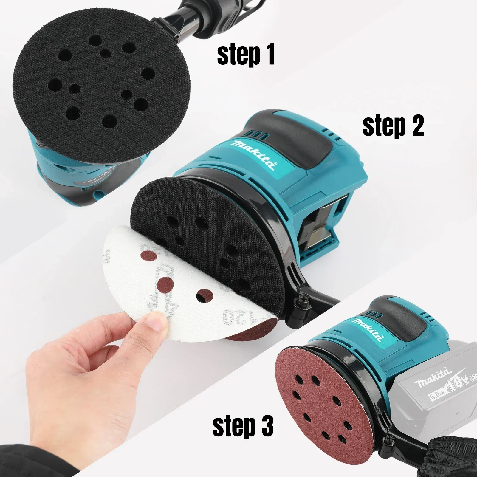 

Makita DBO180Z Cordless Rechargeable Disc Brushless Random Orbital Sander Woodworking Sanding Putty Polishing Bare Tool