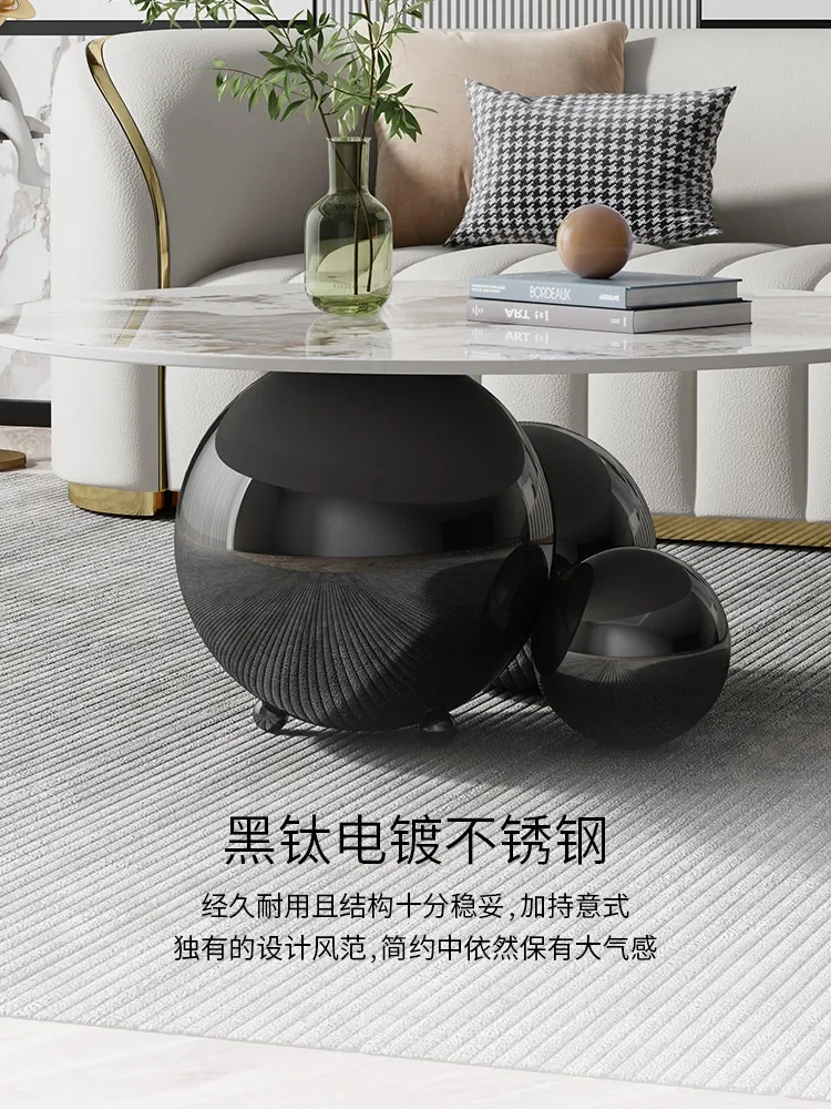 

Светильник экстравагантный простой кофейный столик в стиле рокборда, итальянский круглый дизайнерский кофейный столик из нержавеющей стали для гостиной в стиле знаменитостей