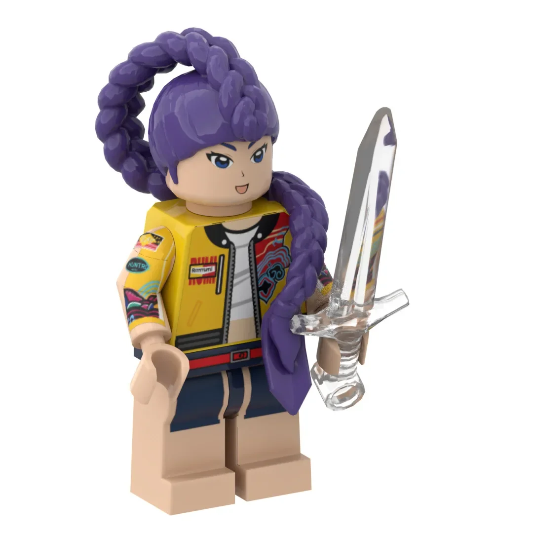 

MOC Bricks KPop Demon Hunters Series Mila Zoe Lumi Figures Model Assembled Building Blocks Children's Toys Plastic Doll