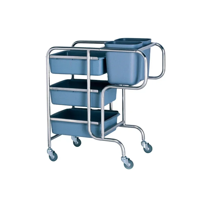 

2026 Hotel & restaurant detachable service cart dish collect cleaning trolley