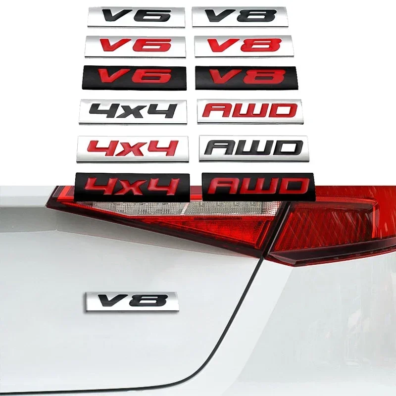 

Боковая наклейка на крыло автомобиля 4X4 V6 V8 AWD, значок на багажник автомобиля для Jeep Peugeot Land Rover BMW Mercedes Benz Buick Ford Honda