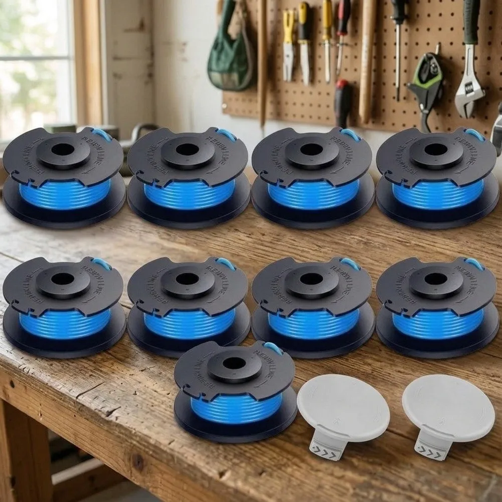 AC14RL3A Compatible Replacement Spools for 18V 24V 40V - 11 ft 0.065 in Auto Feed Line Spool Pack with 2 Covers
