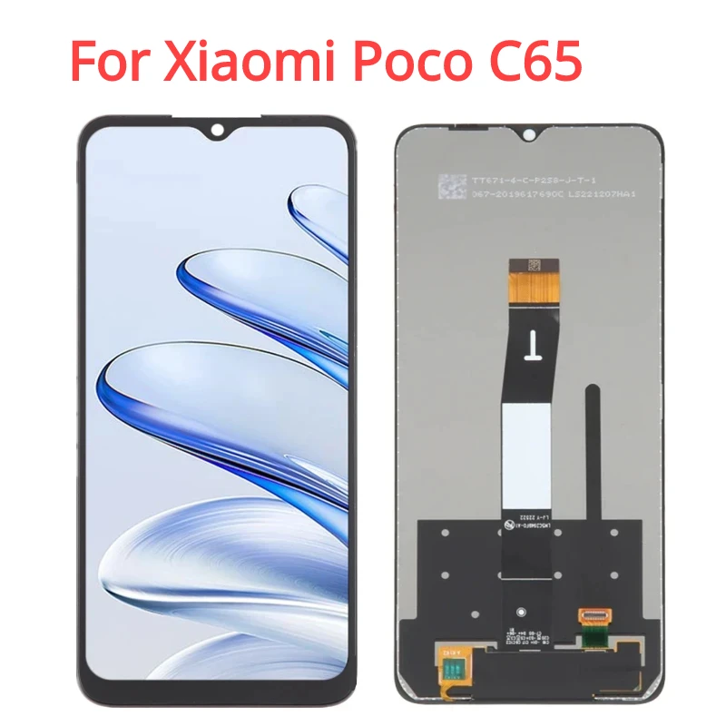 

6.74'' For Xiaomi Poco C65 LCD Display Touch Screen Digitizer Assembly Parts for poco c65 display