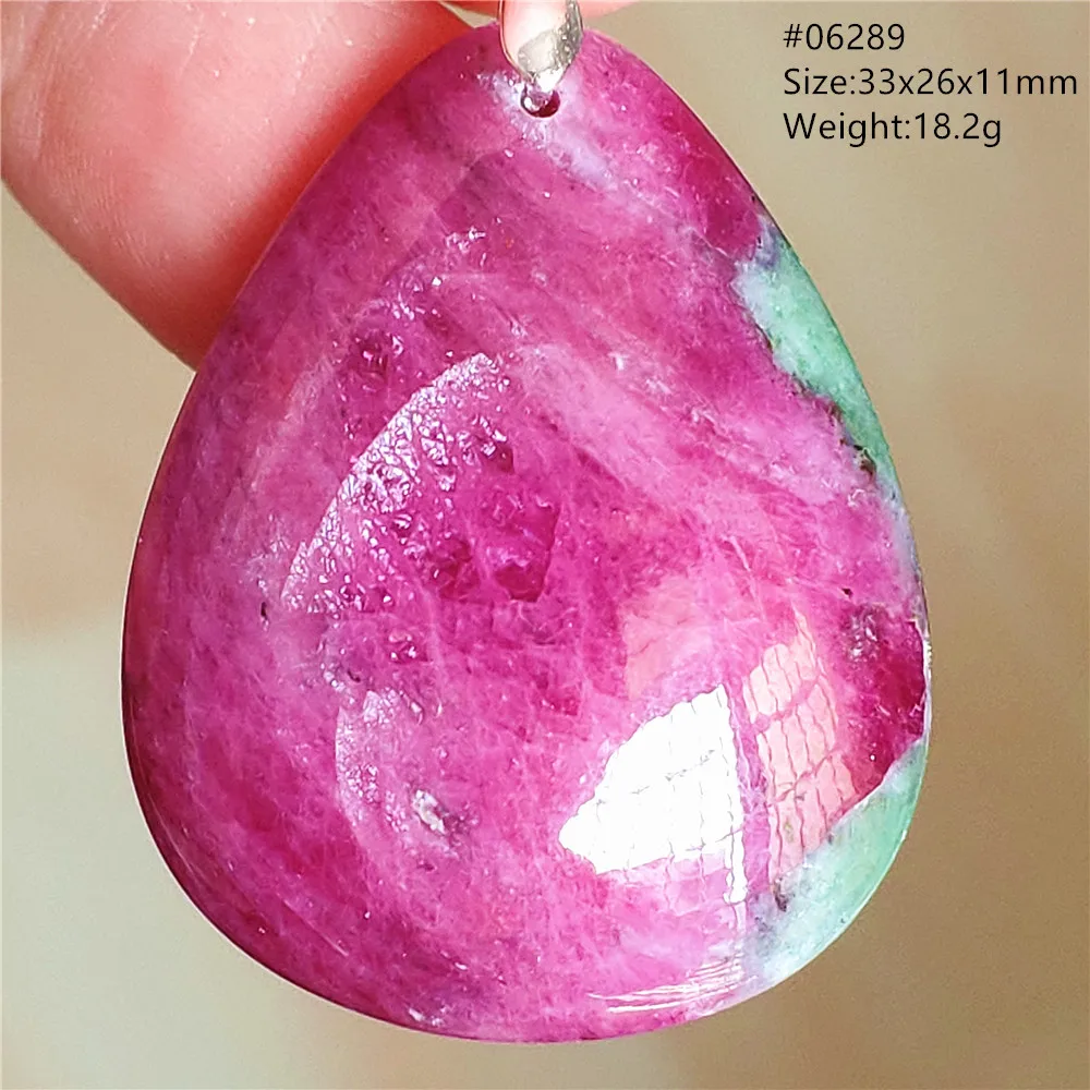 Natural Red Ruby Water Drop Pendant Jewelry Women Men Fashion Watermelon Ruby Necklace Gemstone 925 Sterling Silver AAAAA