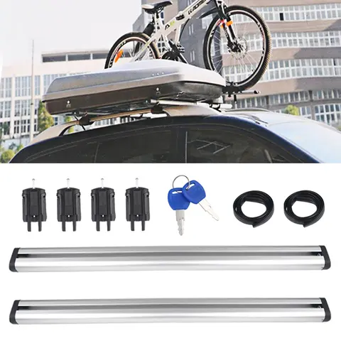 자동차 루프 랙 방수 바구니 보관 수하물 지지대, SUV 루프 랙 자동차 액세서리 범용, 120 cm, 130cm, 2 개