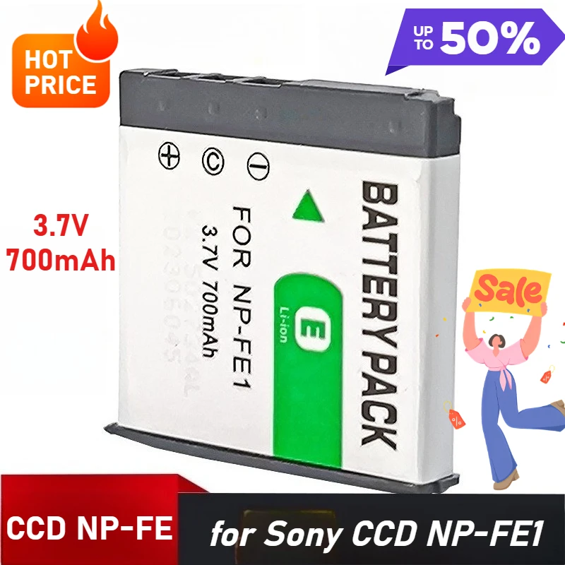 

3.7V 700mAh for Sony CCD NP-FE1 DSC-T7 T7S T7B NPFE1 Camera Battery