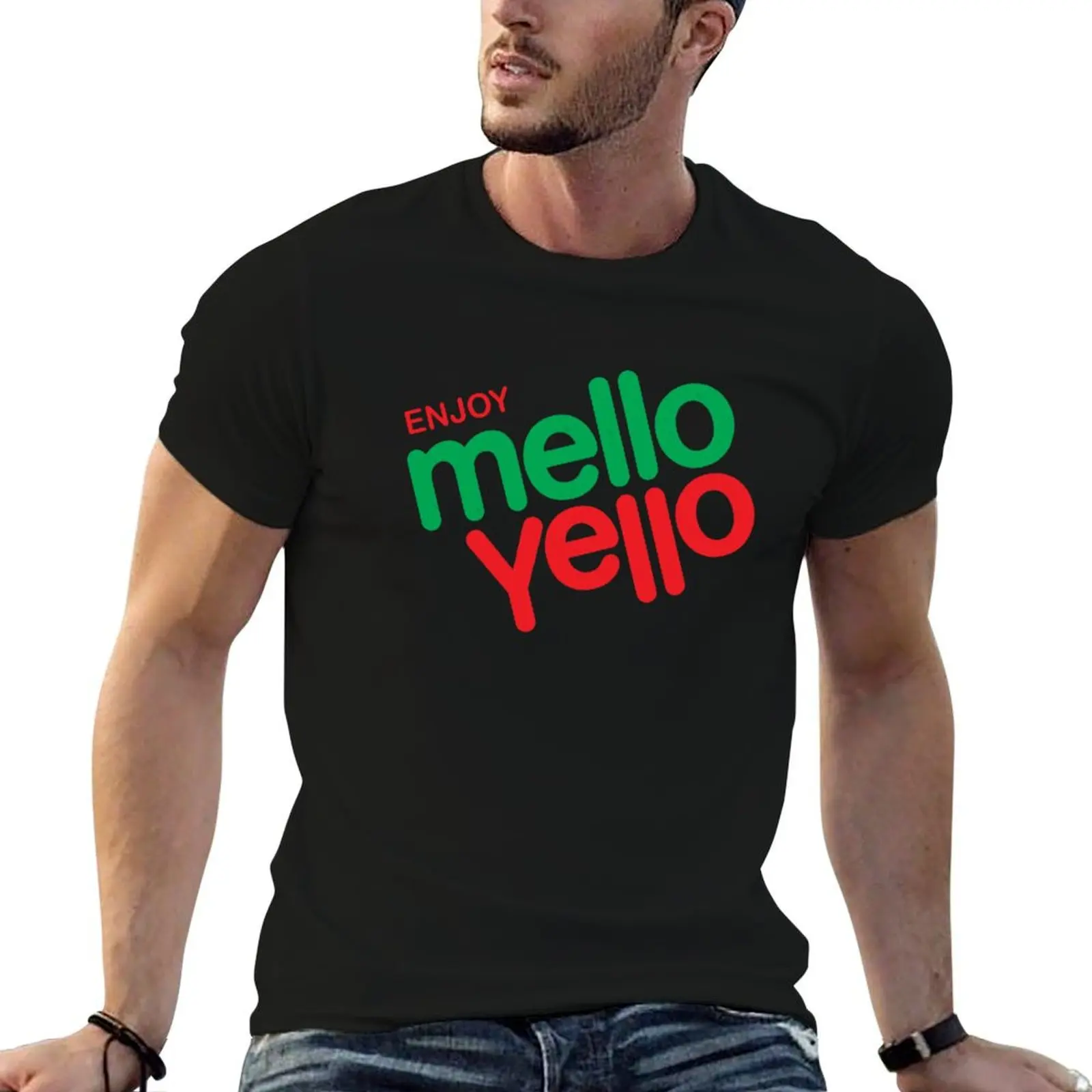 

Enjoy Mello Yello Classic T-Shirt t shirt for man 100 percent cotton anime tshirt t shirt man luxury T-Shirt