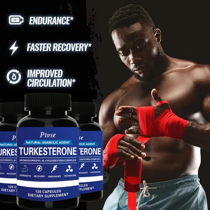 Turkesterone - Maximum Purity Extract - Boosts Energy Levels & Muscle Growth, Supports Focus - 60/120 Capsules