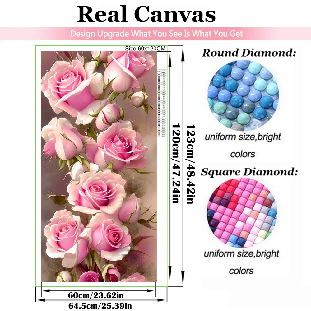 Blooming Colorful Orchids Flowers Diamond Art Large Size Diy Diamond Painting New 2025 Jewelry Cross Stitch Mosaic Picture