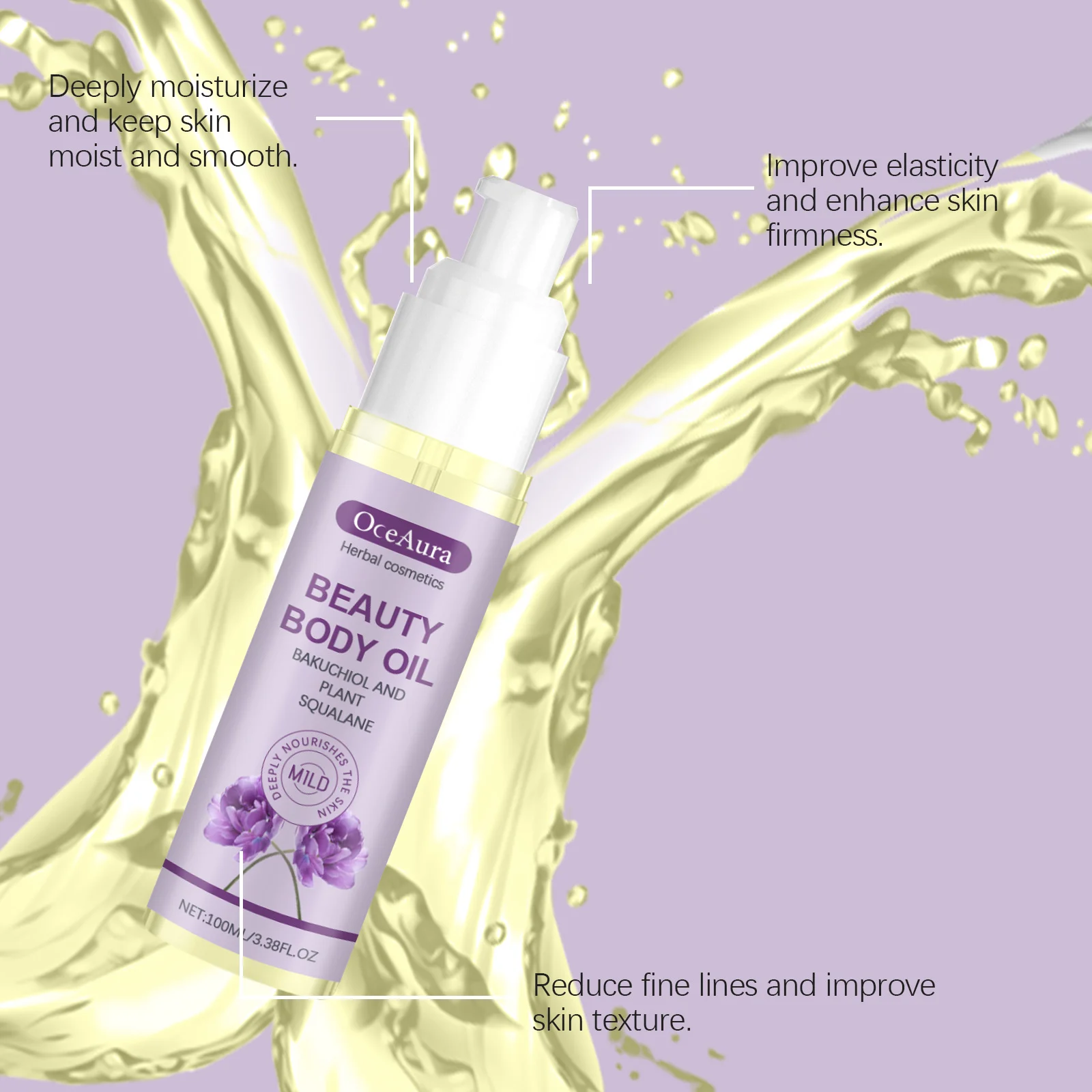 

Moisturizing Body Oil Deep Nourishing Reduce Fine Lines Improve Elasticity Relieve Dryness Whitening Soothing Smoothing Body Oil