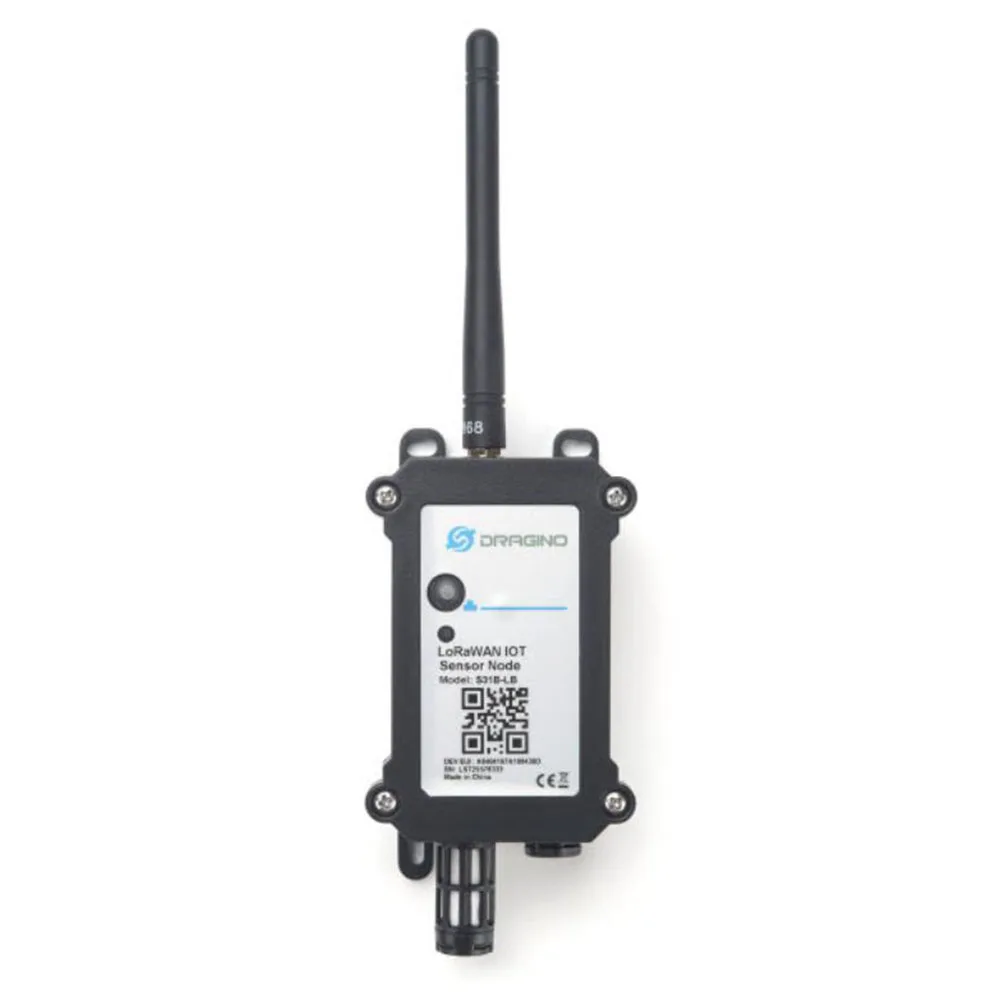 

Dragino S31B-LB LoRaWAN Temperature and Humidity Sensor for Internet of Things solution supports BLE configure and wireless OTA