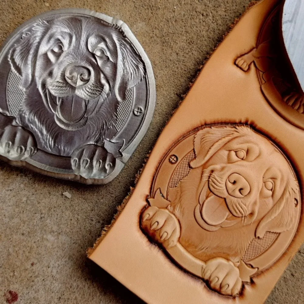 

Серия для собак, щенков, 3D кожаная форма для тиснения, зодиак, собака, алюминиевый сплав, металлический штамп, резьба, инструмент для рукоделия, логотип, штамп, прессование