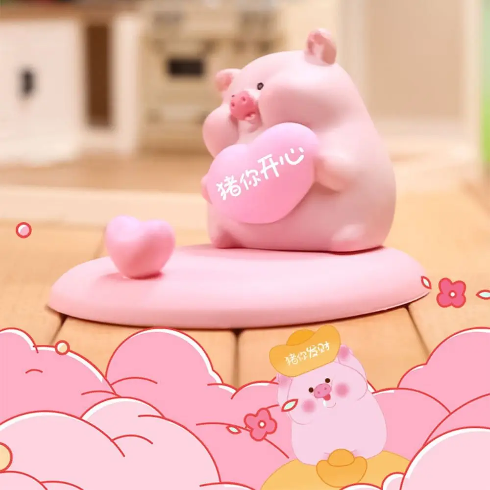 Creative Pig Phone Holder Lovely Resin Craft Cute Pig Phone Rack Pig Shaped Slot Design Cartoon Pig Phone Stand