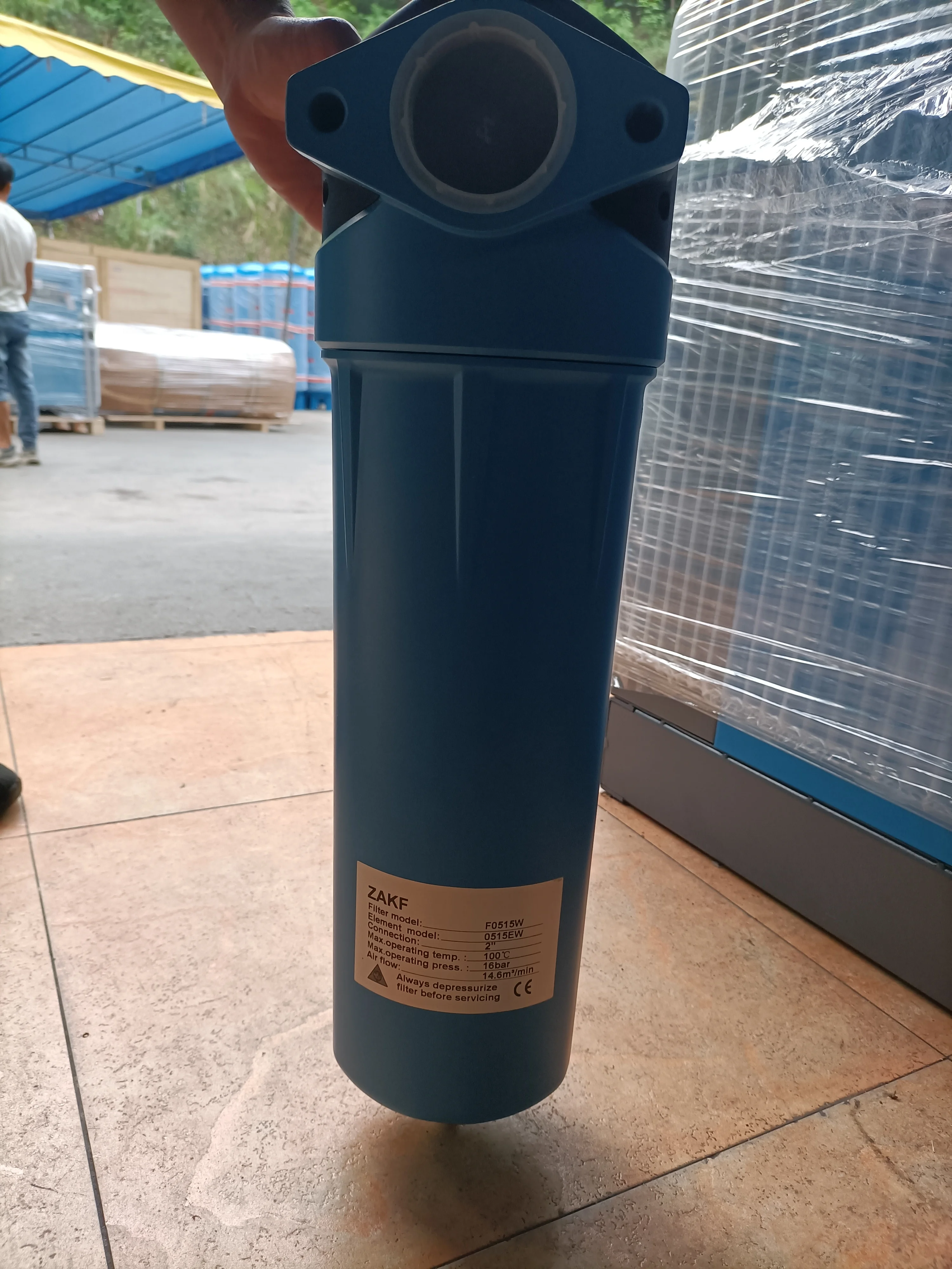 Carcaça e elemento de filtros F0515W Separador de água Peças de compressor industrial para compressor de ar