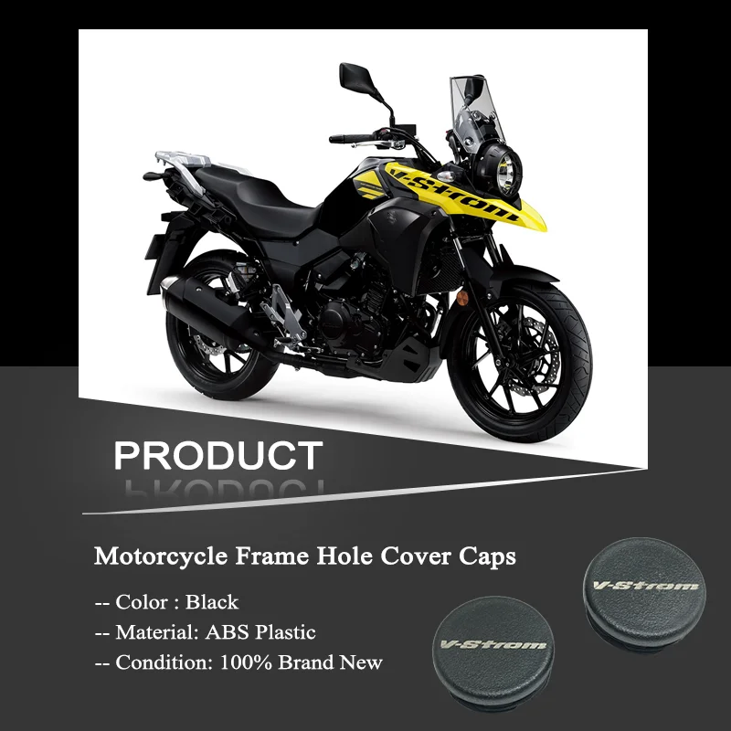 Motorcycle DL250 Frame End Caps Frame Hole Cover Caps Plug Decorative For Suzuki DL 650 V-Storm VStrom 250 2018-2023 2021 2022