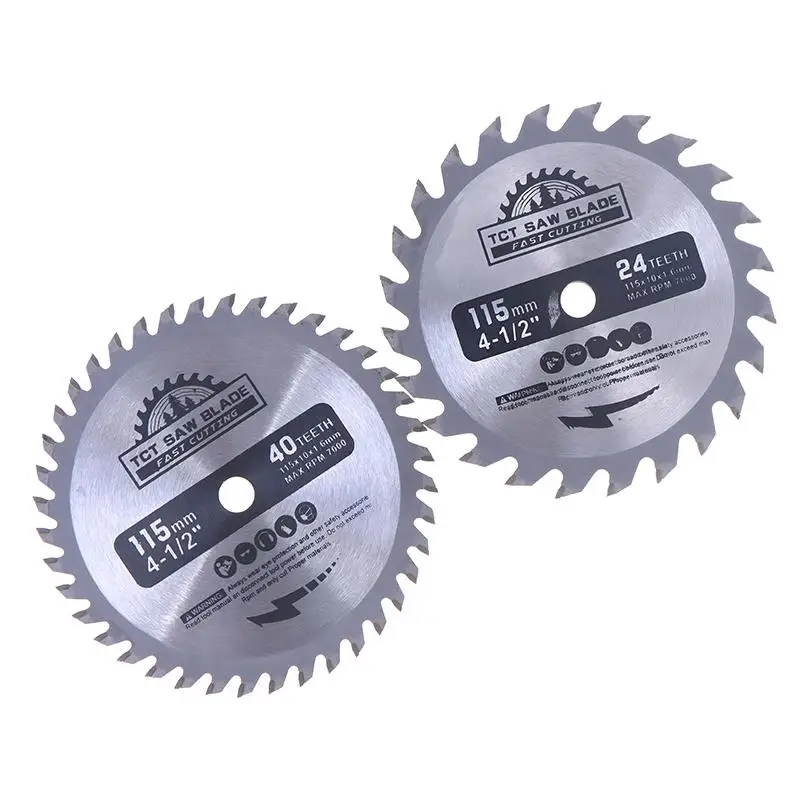 

New Sale Wood Saw Blade 115mm Cemented Carbide Tipped TCT Saw Blade For Woodworking PVC Plastic Cutting Disc Circular Saw Blade