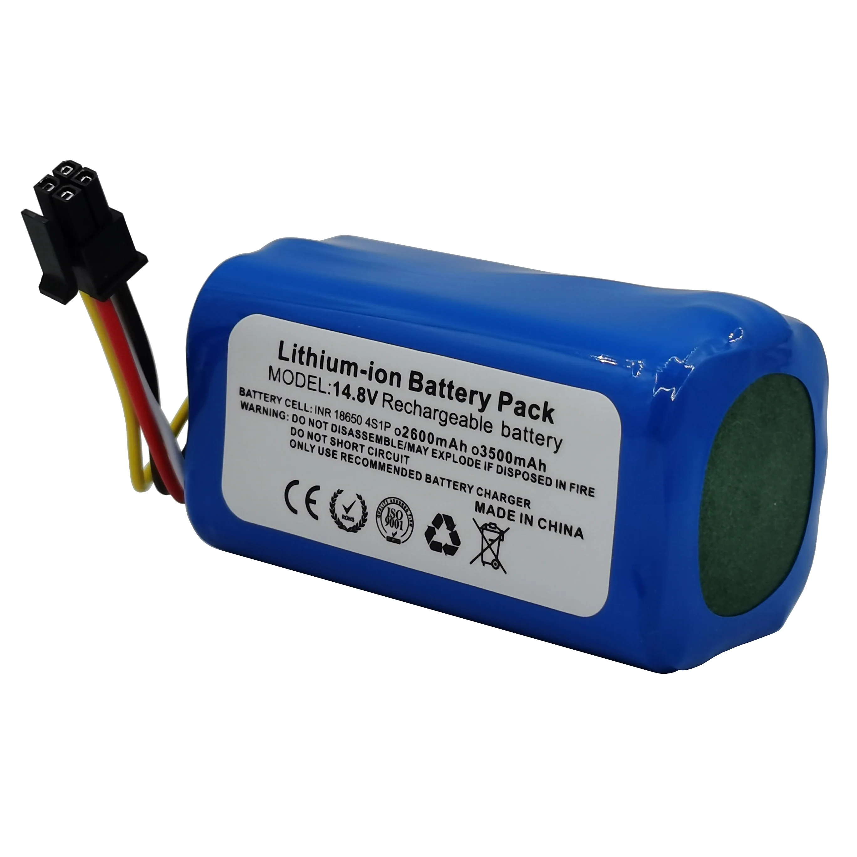 14.4V 14.8V 3500mAh 2600mAh litowo-jonowy cylindryczny ładowalny akumulator do Midea odkurzacz Robot i5 Extra i5 młody i9 oko