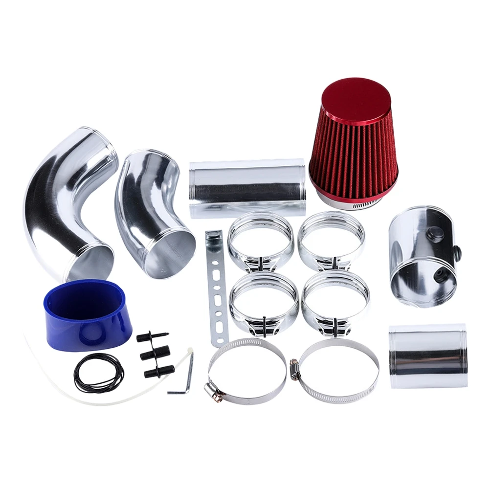 

76MM Universal Combined Performance Cold Air Filter Kit Air Intakes Performance Induction Car Intake Pipe Hose