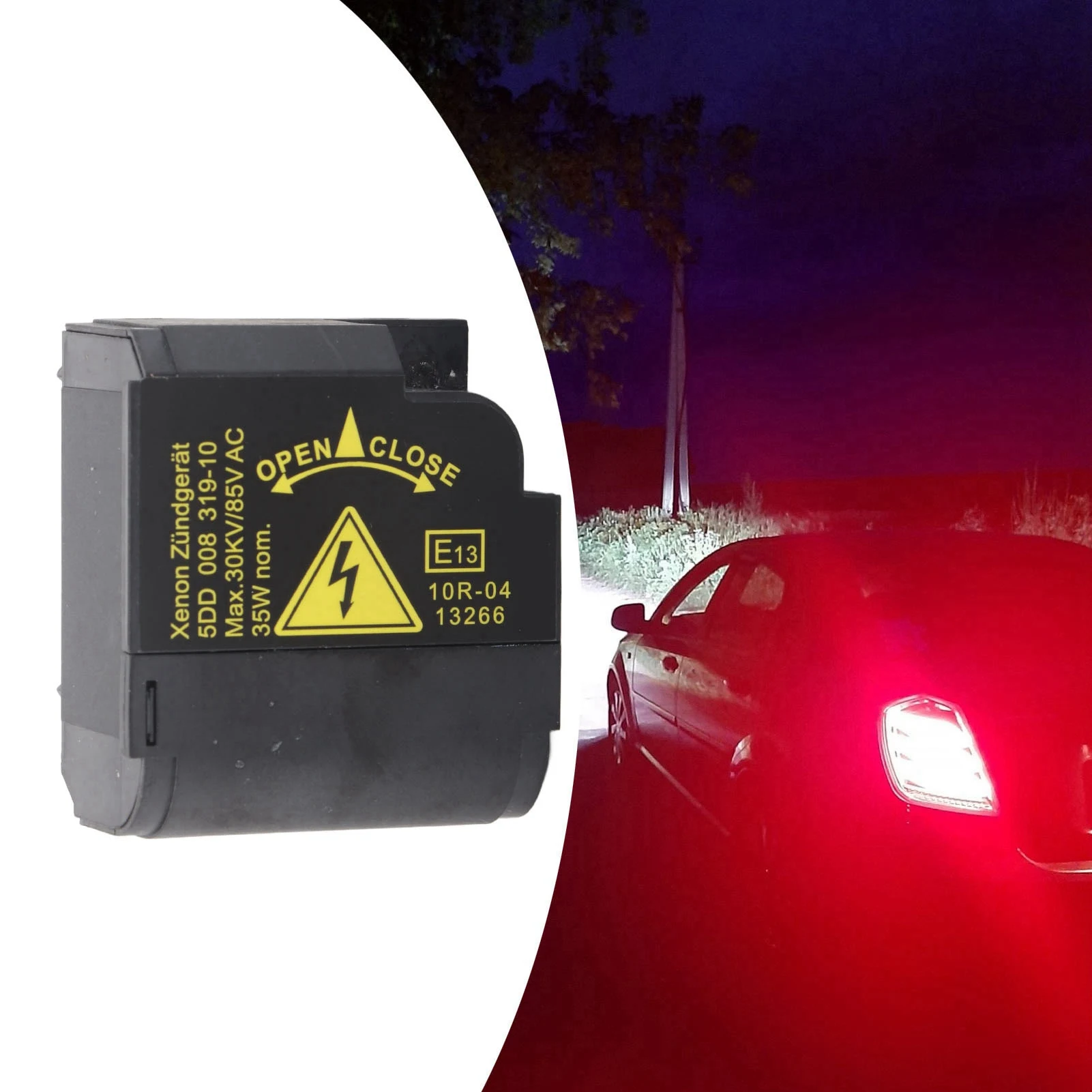 Xenon HID Headlight Igniter Ballast D2S D2R Bulb Holder 1307329076 Replacement for Cooper R50 R52 R53 2004‑2007