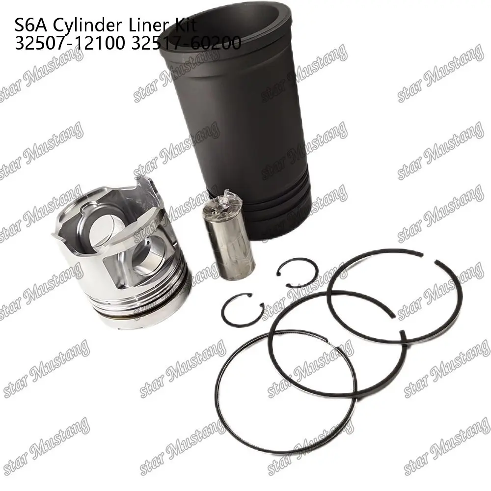 

S6A Cylinder Liner Kit 32507-12100 32517-60200 Suitable For Mitsubishi Engine Parts