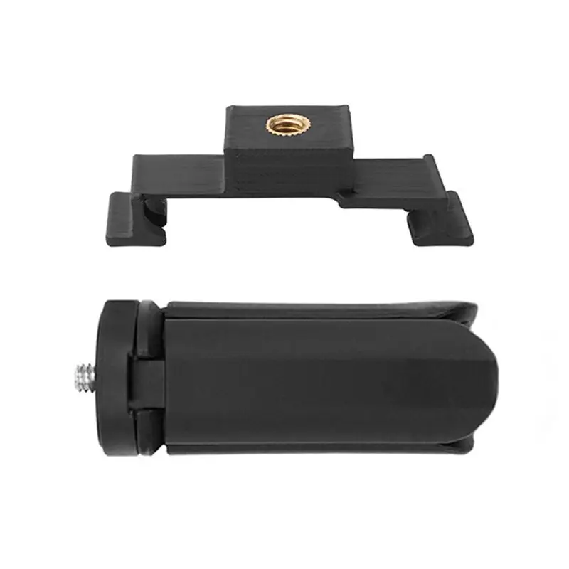 N82R For DJI FLIP Drone Expand Connection Bracket Handheld Ground Photography Stand Body Clip 1/4 Screw Tripod Adapter Base