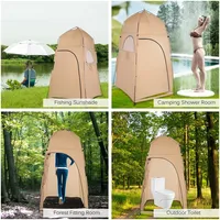120*120*210CM Portable Outdoor Shower Bath Changing Fitting Room Singel Tent Shelter Camping Beach Privacy Toilet Photography