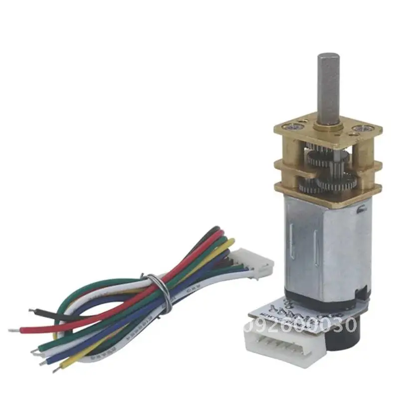 N20 Mini Micro Metal Gear Motor DC 3/6/12V Encoder Gear Reduction Slow Motors Motor 19-3000RPM Geared Motor Gear Reducer Speed