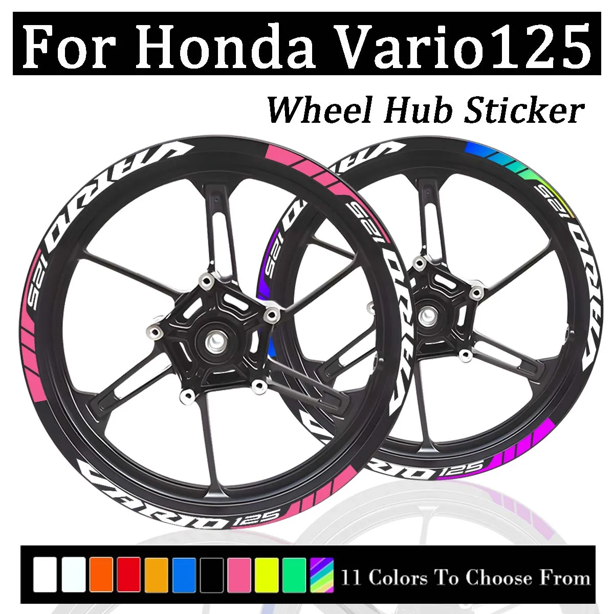 

Для Honda Vario 125, наклейки на ступицу колеса, полоса на ободе, наклейка на мотоцикл, светоотражающие виниловые декоративные наклейки, аксессуары для мотоциклов