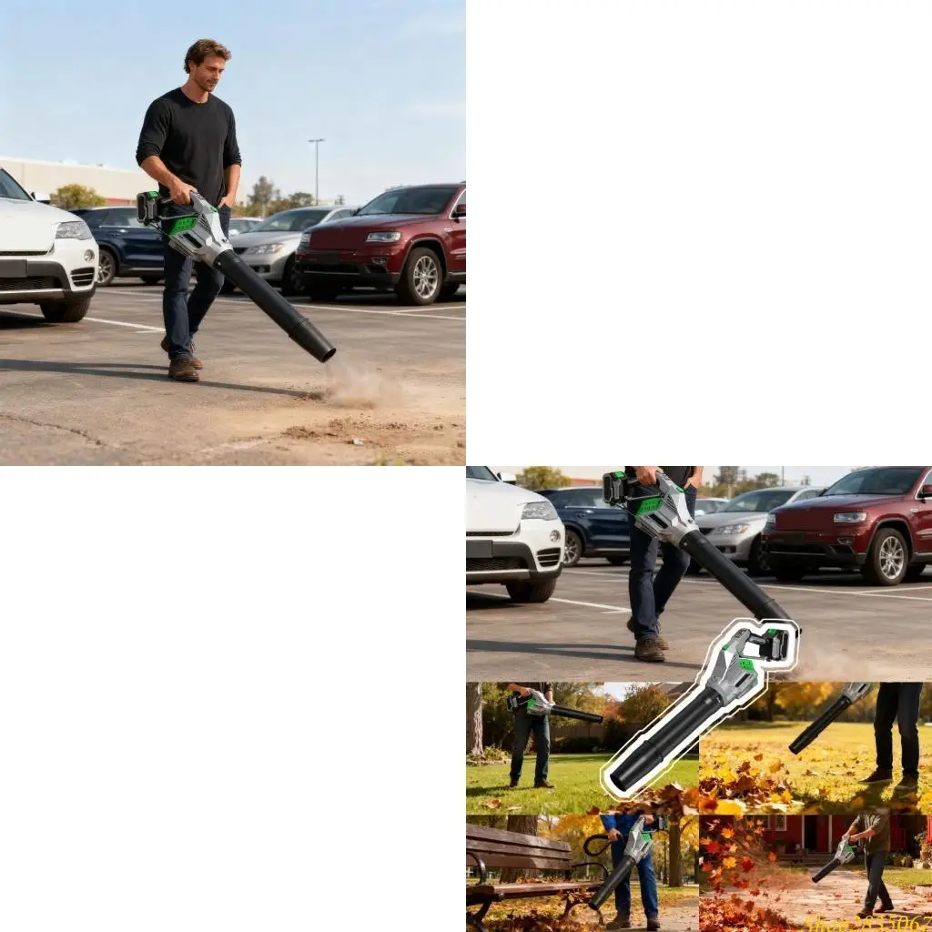 

Cordless Garden Leaves Blower Powerful Airflows 3Gear Speed Setting ABS Build 831F