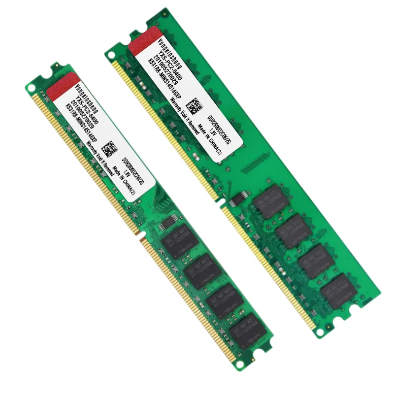 100 шт., комплект 2 ГБ Yongxinsheng PC2-6400 PC2-5300 Dimm DDR2, 800 МГц, 667 МГц, настольный компьютер, 240 контактов, 2 стороны, оперативная память, случайные чипы