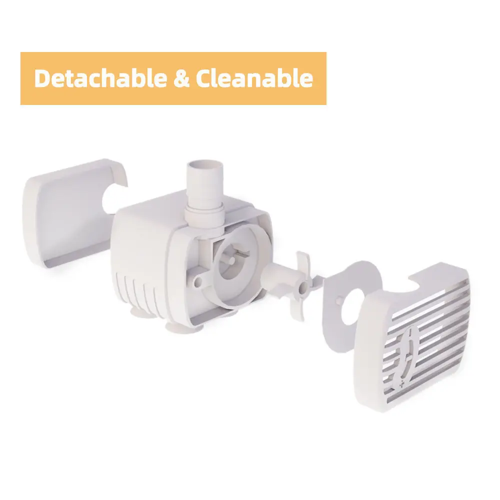 USB Submersible Water Pump， Ultra Quiet Low Voltage Power for Aquarium Fountain Fountain Pool Pet Cat Drinker Pump Replacement