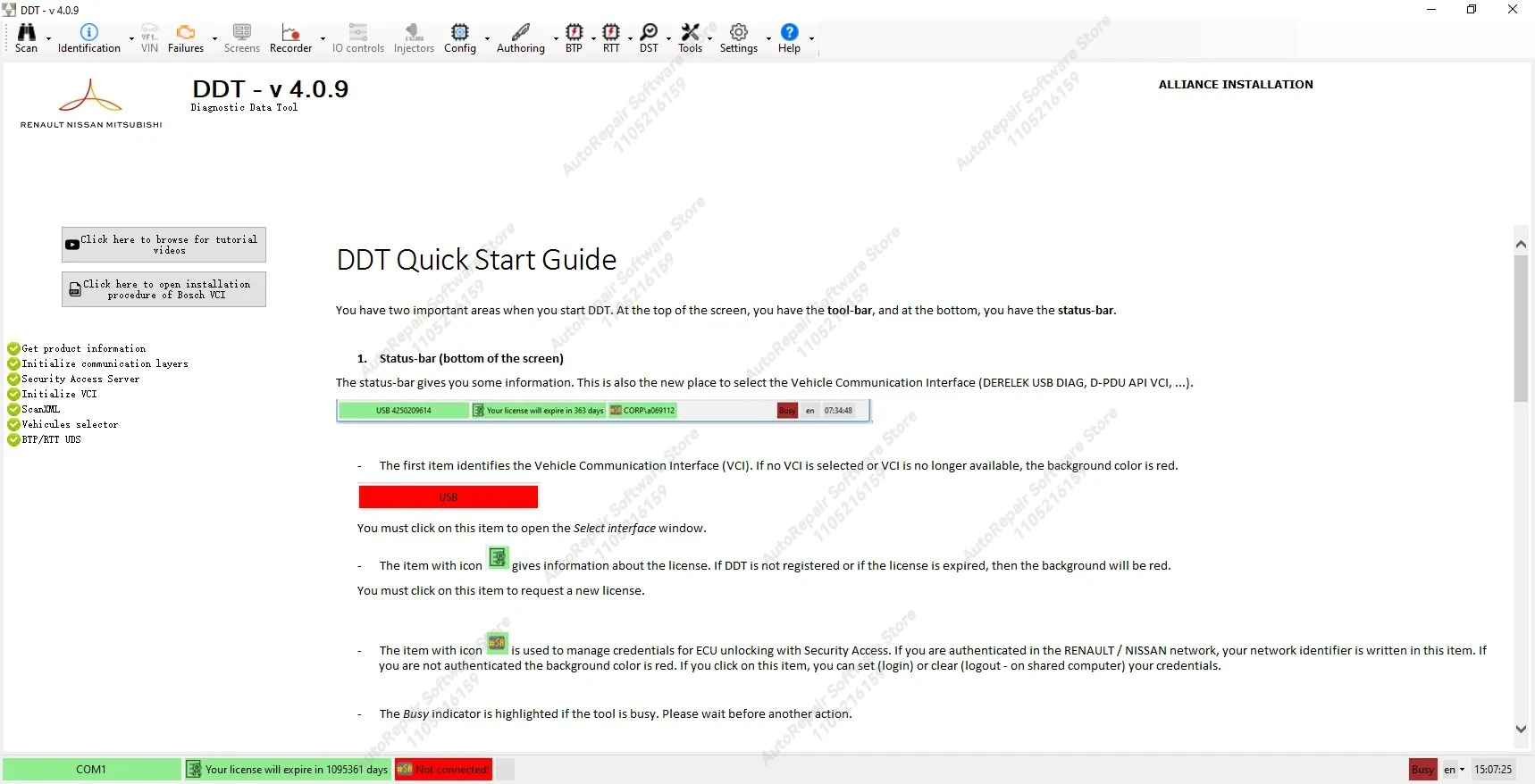 DDT2000 4.0.9.2 (patch_inside) + 베이스 데이터베이스 2023 진단 데이터 도구, 르노/닛산 차량용 딥 진단