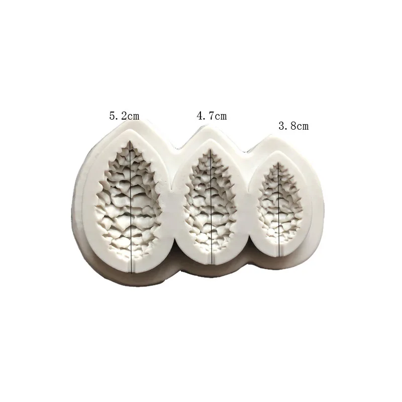 3D Christmas Pine Cones Shape Silicone Fondant Candy Chocolate Molds Biscuits Mould DIY Cake Decoration Baking Tools