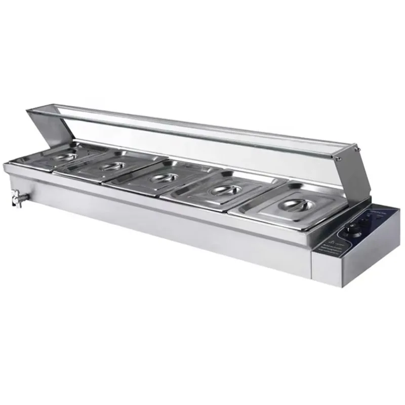 Aliexpress 5x1/2 Pans Electric Industrial Table Top Bain Marie Food Warmer