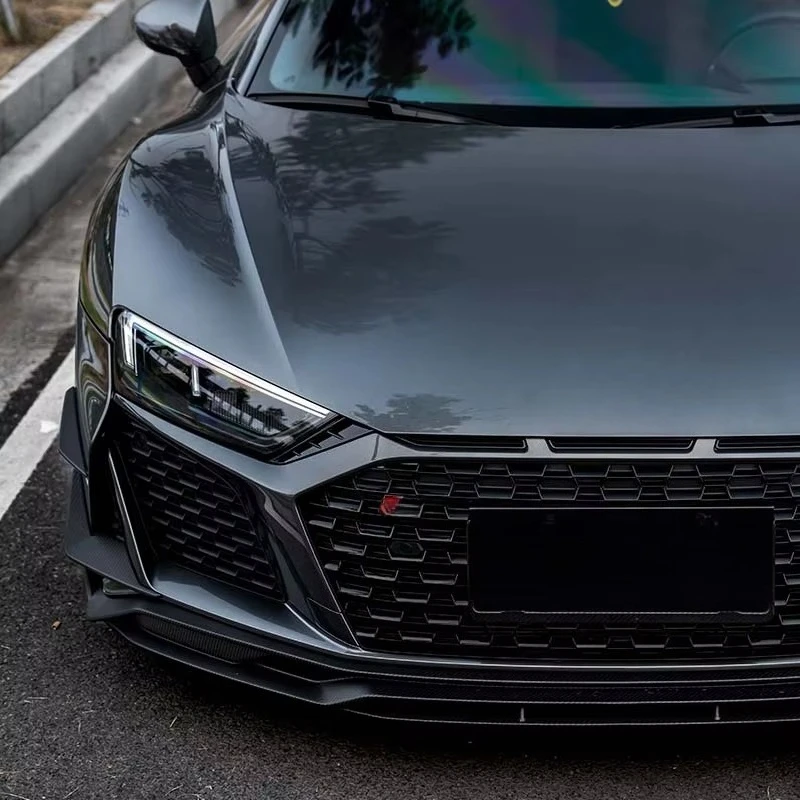 Paktechz Dry Carbon Fiber Tuning Parts Body Kit Front Canards for  R8 Gen2 Facelift